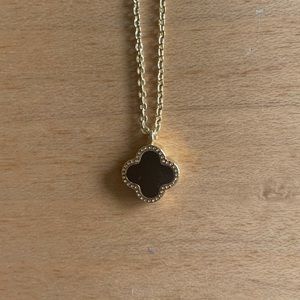 Reversible Clover Necklace NWT - 20K Gold Plated